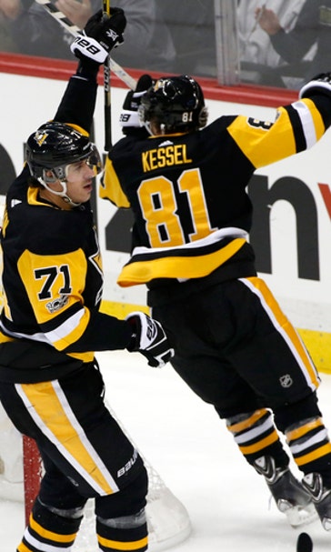 Crosby, Malkin help Penguins sink slumping Sabres, 5-1 (Dec 02, 2017)